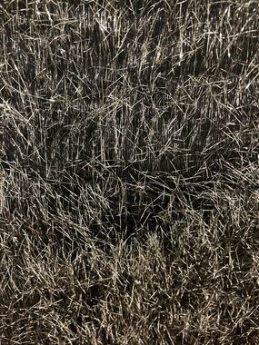 Metallic Eyelash Fabric - Black with Silver Lurex- 1.5 yards - 60” width